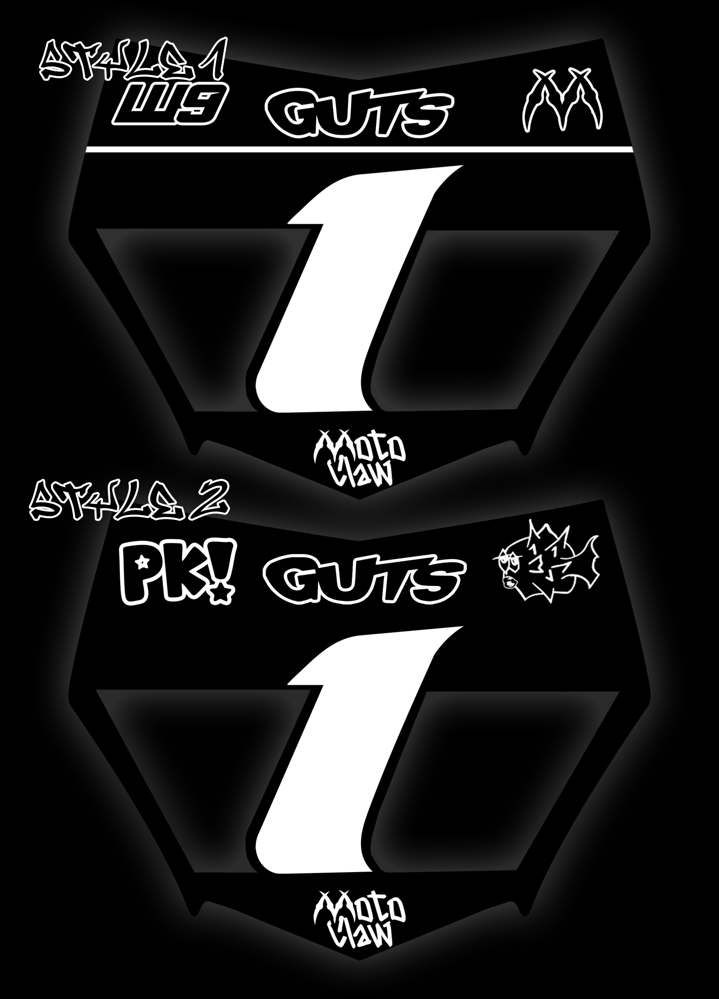 Vented motocutz plate PRE-MADE.